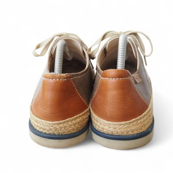 Pikolinos Linares Espadrilles Leather Oxfords Men's 9-9.5/43 Brown Classic - Picture 5 of 12
